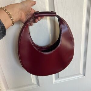 Elegant Burgundy Leather Women's Bag